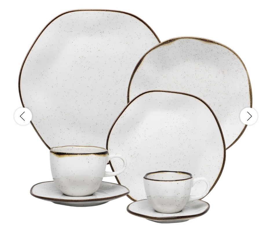 Aparelho de Jantar Chá e Café 42 Peças Ryo Maresia