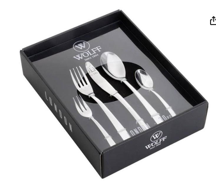 WOLFF Faqueiro de Aço Inox Avalon 30 Peças