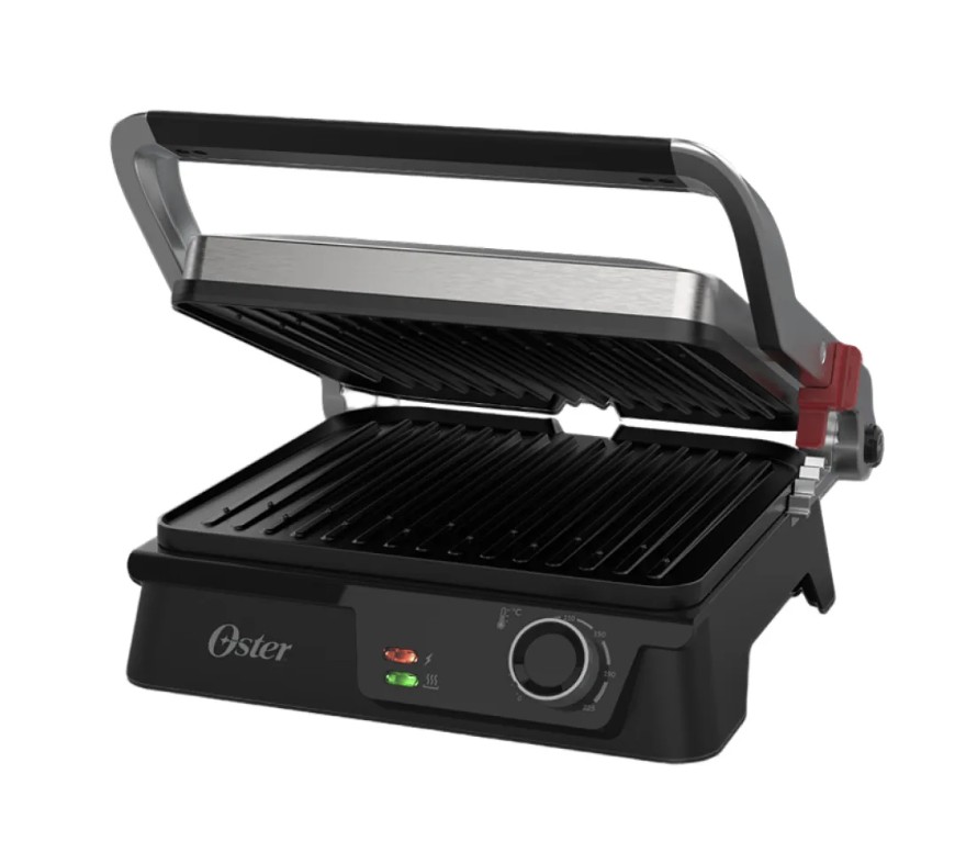 Grill Elétrico Multiuso Inox Oster 2 em 1