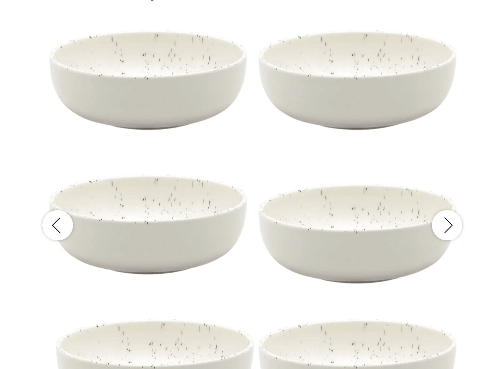 Jogo de 6 Tigelas Flat 600 Ml Chuvisco