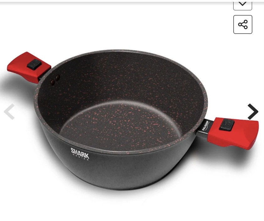 Panela Polishop Ichef Ultra Family Size Shark Series Vermelha 28cm