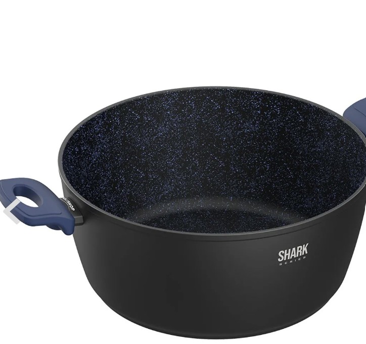 Panela Polishop Ichef Home Family Size Shark Series Azul 28cm